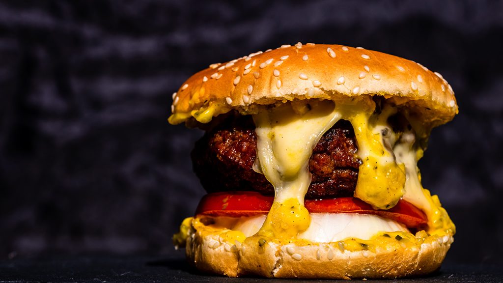 Best Smash Burgers in Chorlton Close-up of burger on table